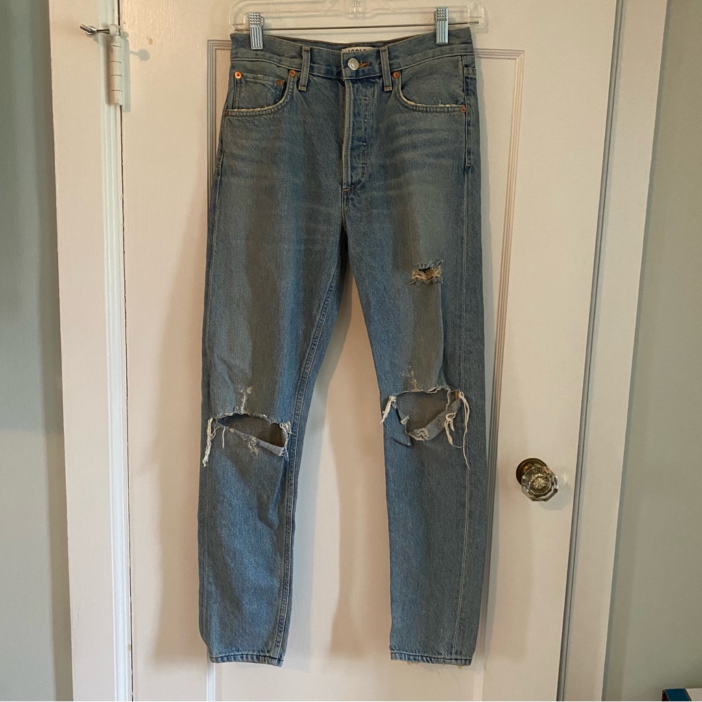 Agolde High Rise Straight Leg Jeans Size 24